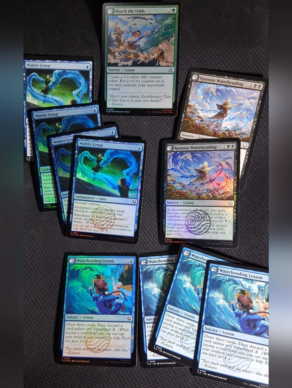 Themed MTG Avatar Water Tribe Lot ~ 69 Cards With Katara Showcase Foil Rare